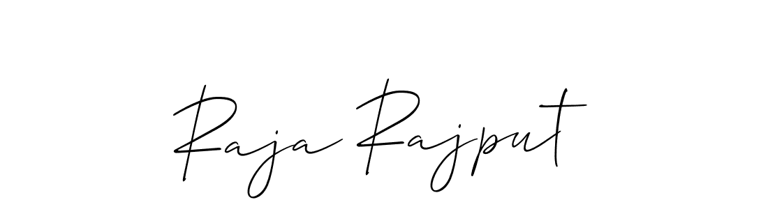 How to make Raja Rajput name signature. Use Allison_Script style for creating short signs online. This is the latest handwritten sign. Raja Rajput signature style 2 images and pictures png