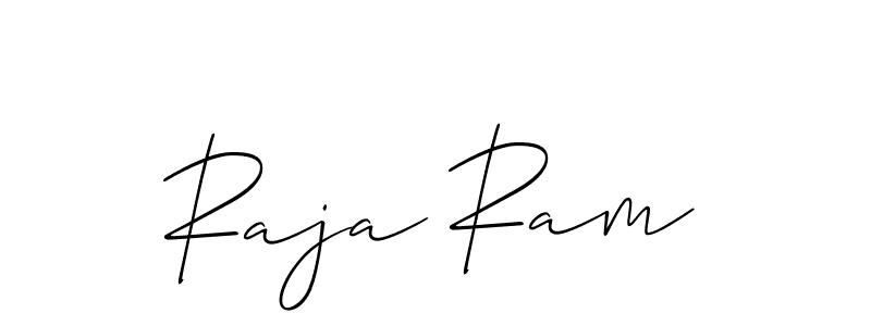 Raja Ram stylish signature style. Best Handwritten Sign (Allison_Script) for my name. Handwritten Signature Collection Ideas for my name Raja Ram. Raja Ram signature style 2 images and pictures png