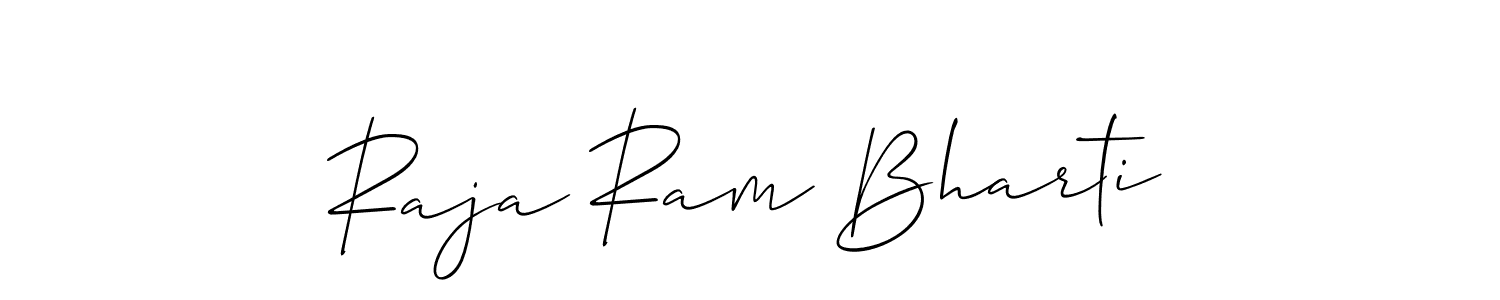Create a beautiful signature design for name Raja Ram Bharti. With this signature (Allison_Script) fonts, you can make a handwritten signature for free. Raja Ram Bharti signature style 2 images and pictures png