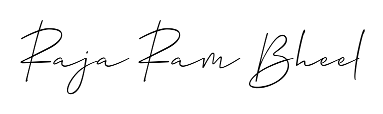 Quickly download Raja Ram Bheel name signature in high-resolution PNG using Allison_Script style. Ready to insert into PDFs and online applications. Raja Ram Bheel signature style 2 images and pictures png