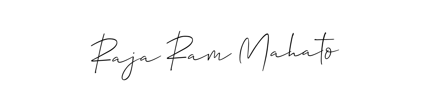 The best way (Allison_Script) to make a short signature is to pick only two or three words in your name. The name Raja Ram Mahato include a total of six letters. For converting this name. Raja Ram Mahato signature style 2 images and pictures png