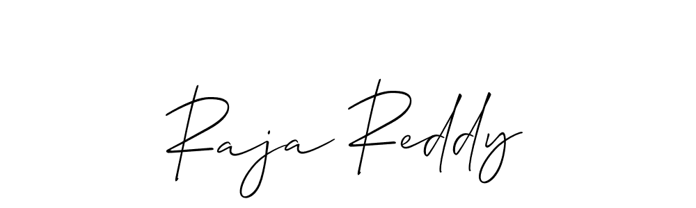 Use a signature maker to create a handwritten signature online. With this signature software, you can design (Allison_Script) your own signature for name Raja Reddy. Raja Reddy signature style 2 images and pictures png
