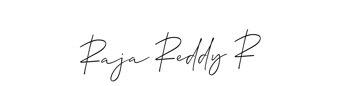 The best way (Allison_Script) to make a short signature is to pick only two or three words in your name. The name Raja Reddy R include a total of six letters. For converting this name. Raja Reddy R signature style 2 images and pictures png