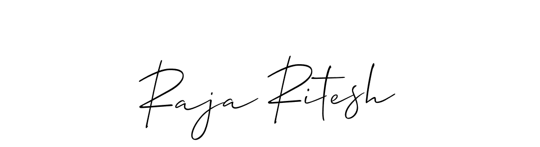 You should practise on your own different ways (Allison_Script) to write your name (Raja Ritesh) in signature. don't let someone else do it for you. Raja Ritesh signature style 2 images and pictures png