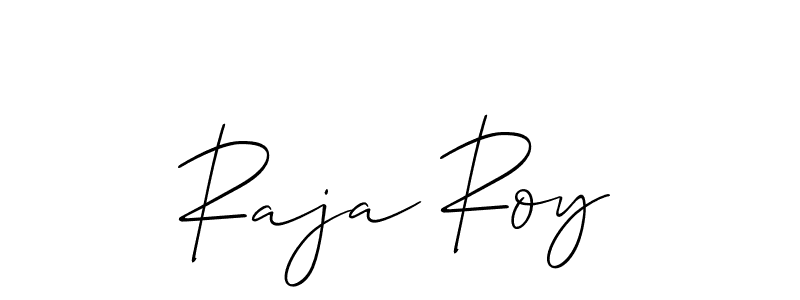 if you are searching for the best signature style for your name Raja Roy. so please give up your signature search. here we have designed multiple signature styles  using Allison_Script. Raja Roy signature style 2 images and pictures png