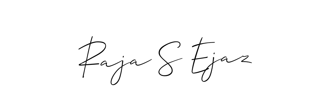Also we have Raja S Ejaz name is the best signature style. Create professional handwritten signature collection using Allison_Script autograph style. Raja S Ejaz signature style 2 images and pictures png