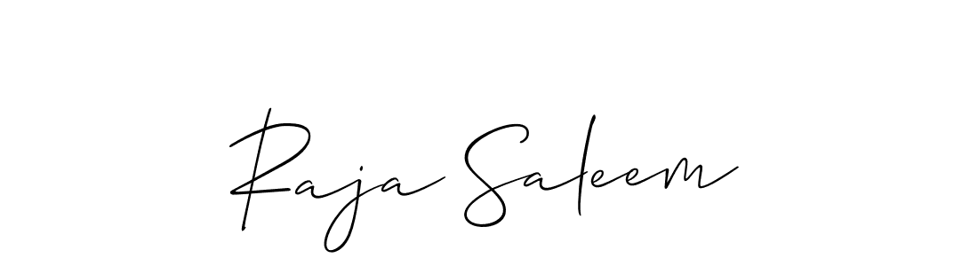 Similarly Allison_Script is the best handwritten signature design. Signature creator online .You can use it as an online autograph creator for name Raja Saleem. Raja Saleem signature style 2 images and pictures png