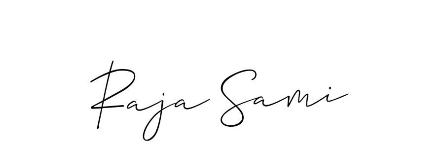 You can use this online signature creator to create a handwritten signature for the name Raja Sami. This is the best online autograph maker. Raja Sami signature style 2 images and pictures png