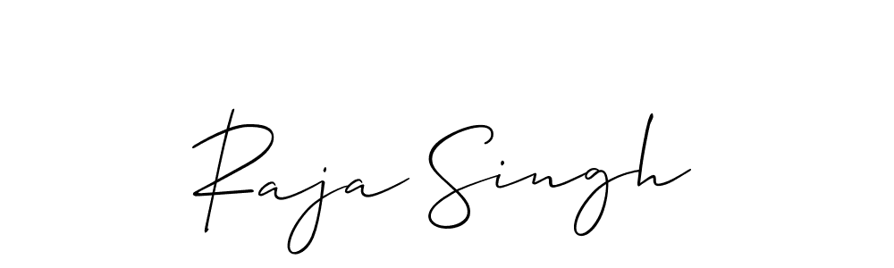 The best way (Allison_Script) to make a short signature is to pick only two or three words in your name. The name Raja Singh include a total of six letters. For converting this name. Raja Singh signature style 2 images and pictures png