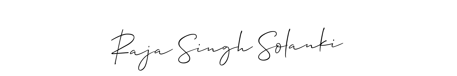 Also You can easily find your signature by using the search form. We will create Raja Singh Solanki name handwritten signature images for you free of cost using Allison_Script sign style. Raja Singh Solanki signature style 2 images and pictures png