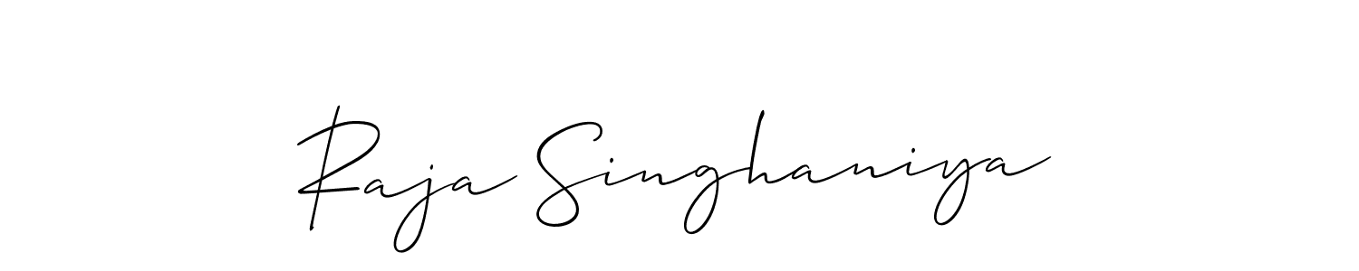 Make a beautiful signature design for name Raja Singhaniya. Use this online signature maker to create a handwritten signature for free. Raja Singhaniya signature style 2 images and pictures png