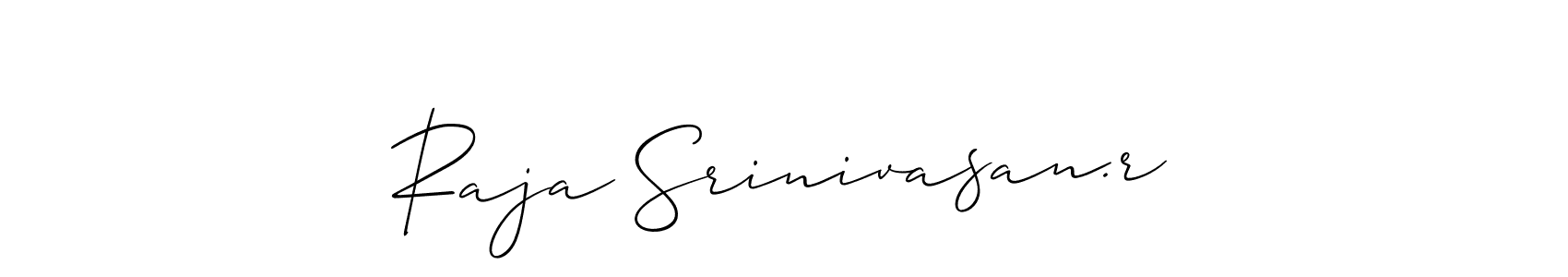 Make a beautiful signature design for name Raja Srinivasan.r. Use this online signature maker to create a handwritten signature for free. Raja Srinivasan.r signature style 2 images and pictures png