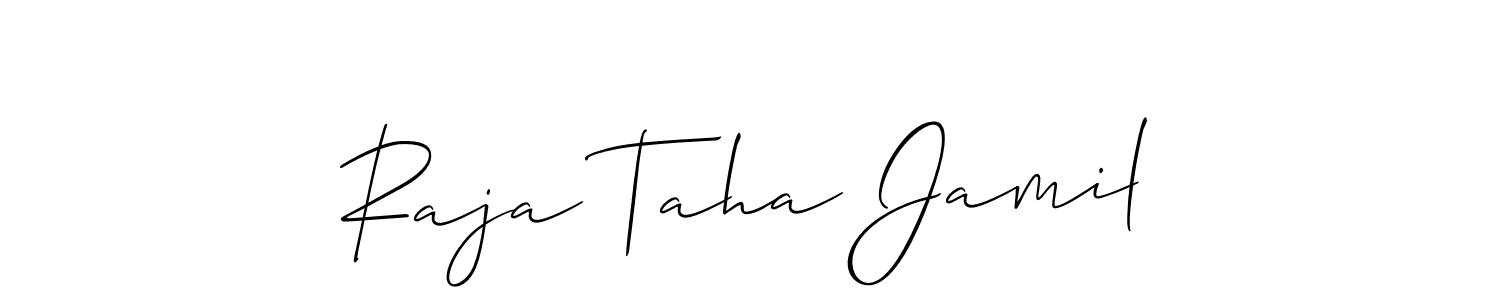 Once you've used our free online signature maker to create your best signature Allison_Script style, it's time to enjoy all of the benefits that Raja Taha Jamil name signing documents. Raja Taha Jamil signature style 2 images and pictures png