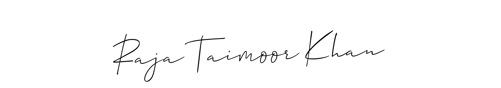 This is the best signature style for the Raja Taimoor Khan name. Also you like these signature font (Allison_Script). Mix name signature. Raja Taimoor Khan signature style 2 images and pictures png