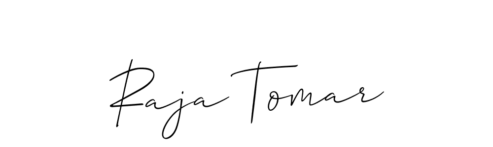 Once you've used our free online signature maker to create your best signature Allison_Script style, it's time to enjoy all of the benefits that Raja Tomar name signing documents. Raja Tomar signature style 2 images and pictures png