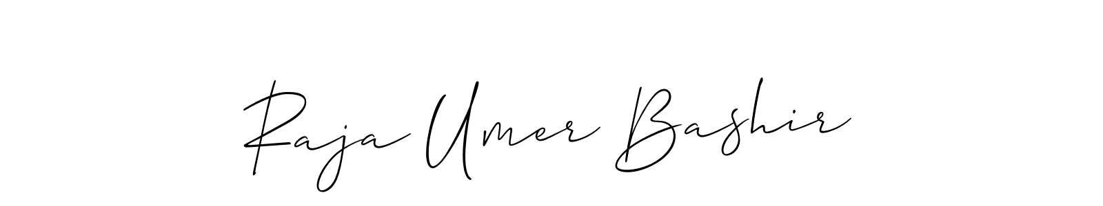 How to make Raja Umer Bashir signature? Allison_Script is a professional autograph style. Create handwritten signature for Raja Umer Bashir name. Raja Umer Bashir signature style 2 images and pictures png