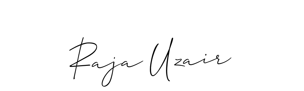 Design your own signature with our free online signature maker. With this signature software, you can create a handwritten (Allison_Script) signature for name Raja Uzair. Raja Uzair signature style 2 images and pictures png