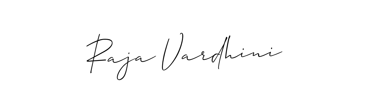 You can use this online signature creator to create a handwritten signature for the name Raja Vardhini. This is the best online autograph maker. Raja Vardhini signature style 2 images and pictures png