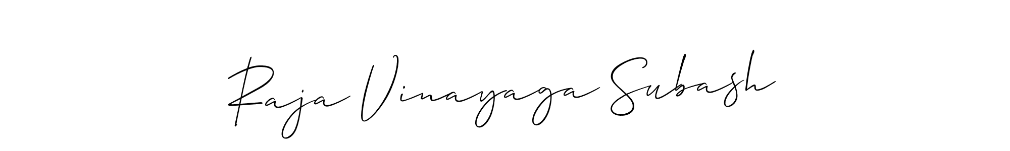 Best and Professional Signature Style for Raja Vinayaga Subash. Allison_Script Best Signature Style Collection. Raja Vinayaga Subash signature style 2 images and pictures png