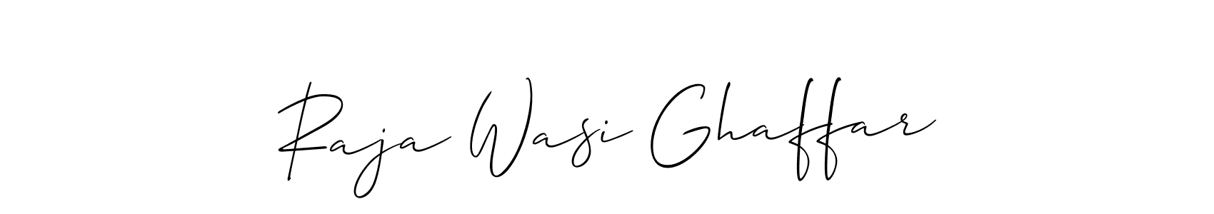Make a beautiful signature design for name Raja Wasi Ghaffar. Use this online signature maker to create a handwritten signature for free. Raja Wasi Ghaffar signature style 2 images and pictures png