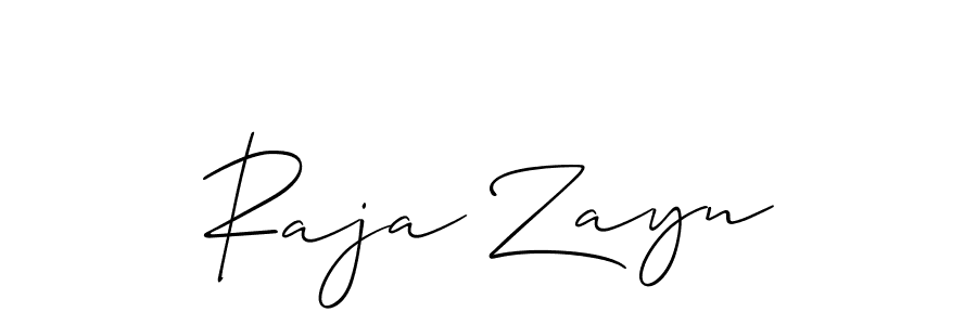 Also You can easily find your signature by using the search form. We will create Raja Zayn name handwritten signature images for you free of cost using Allison_Script sign style. Raja Zayn signature style 2 images and pictures png
