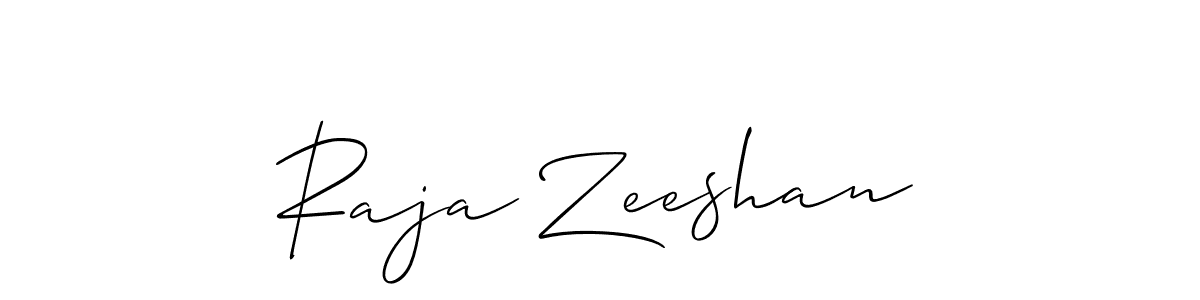 Design your own signature with our free online signature maker. With this signature software, you can create a handwritten (Allison_Script) signature for name Raja Zeeshan. Raja Zeeshan signature style 2 images and pictures png