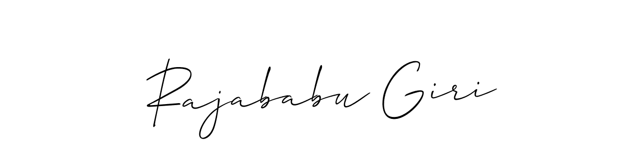 Make a short Rajababu Giri signature style. Manage your documents anywhere anytime using Allison_Script. Create and add eSignatures, submit forms, share and send files easily. Rajababu Giri signature style 2 images and pictures png