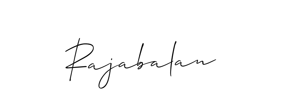 Design your own signature with our free online signature maker. With this signature software, you can create a handwritten (Allison_Script) signature for name Rajabalan. Rajabalan signature style 2 images and pictures png