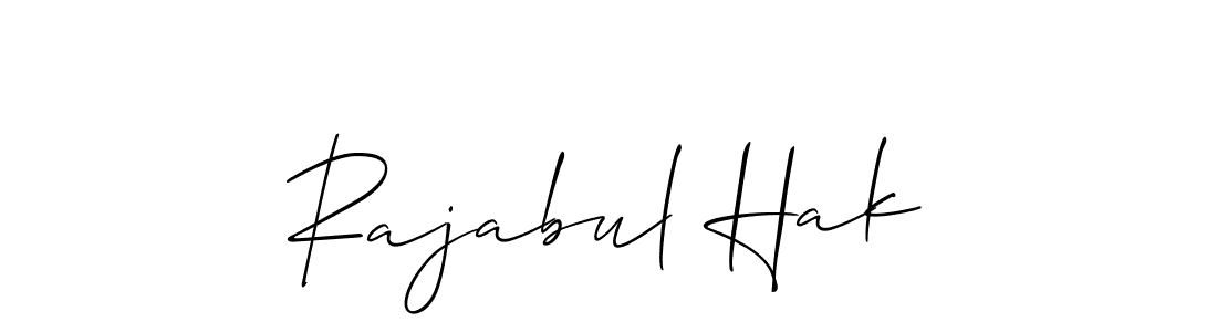 Also You can easily find your signature by using the search form. We will create Rajabul Hak name handwritten signature images for you free of cost using Allison_Script sign style. Rajabul Hak signature style 2 images and pictures png