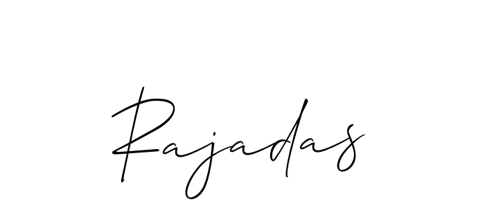 It looks lik you need a new signature style for name Rajadas. Design unique handwritten (Allison_Script) signature with our free signature maker in just a few clicks. Rajadas signature style 2 images and pictures png