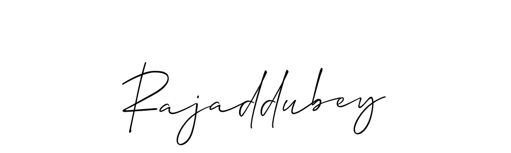 It looks lik you need a new signature style for name Rajaddubey. Design unique handwritten (Allison_Script) signature with our free signature maker in just a few clicks. Rajaddubey signature style 2 images and pictures png