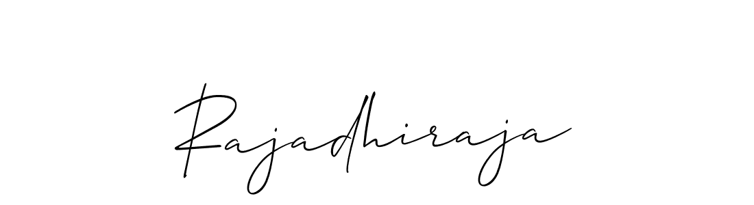 Make a short Rajadhiraja signature style. Manage your documents anywhere anytime using Allison_Script. Create and add eSignatures, submit forms, share and send files easily. Rajadhiraja signature style 2 images and pictures png