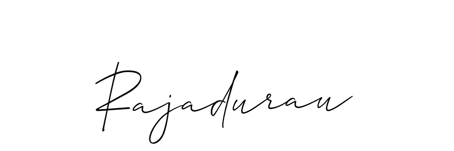 How to make Rajadurau signature? Allison_Script is a professional autograph style. Create handwritten signature for Rajadurau name. Rajadurau signature style 2 images and pictures png