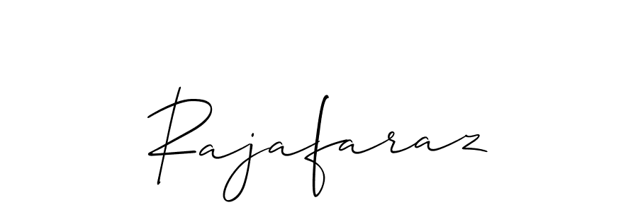 Make a beautiful signature design for name Rajafaraz. With this signature (Allison_Script) style, you can create a handwritten signature for free. Rajafaraz signature style 2 images and pictures png