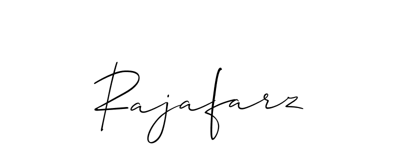 Design your own signature with our free online signature maker. With this signature software, you can create a handwritten (Allison_Script) signature for name Rajafarz. Rajafarz signature style 2 images and pictures png