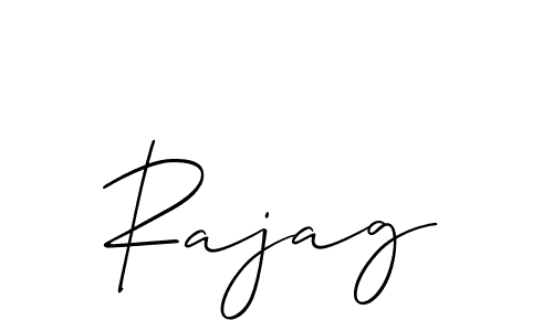 Use a signature maker to create a handwritten signature online. With this signature software, you can design (Allison_Script) your own signature for name Rajag. Rajag signature style 2 images and pictures png