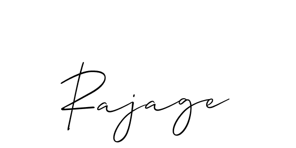 Rajage stylish signature style. Best Handwritten Sign (Allison_Script) for my name. Handwritten Signature Collection Ideas for my name Rajage. Rajage signature style 2 images and pictures png