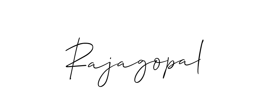 It looks lik you need a new signature style for name Rajagopal. Design unique handwritten (Allison_Script) signature with our free signature maker in just a few clicks. Rajagopal signature style 2 images and pictures png