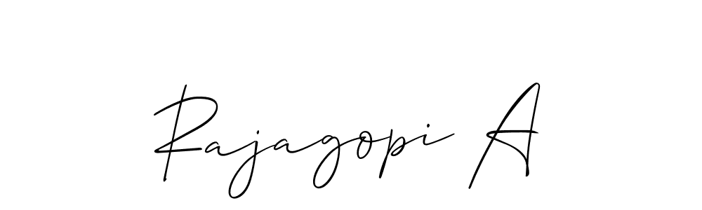 Best and Professional Signature Style for Rajagopi A. Allison_Script Best Signature Style Collection. Rajagopi A signature style 2 images and pictures png