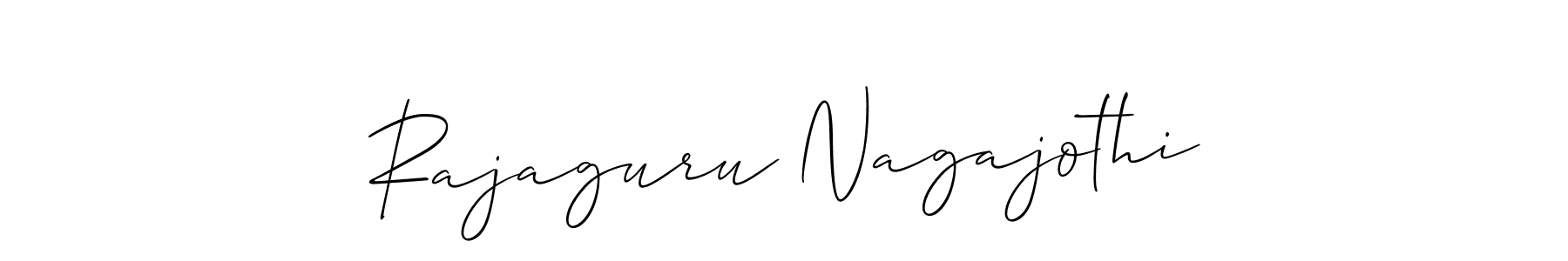 Rajaguru Nagajothi stylish signature style. Best Handwritten Sign (Allison_Script) for my name. Handwritten Signature Collection Ideas for my name Rajaguru Nagajothi. Rajaguru Nagajothi signature style 2 images and pictures png