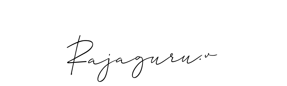 Similarly Allison_Script is the best handwritten signature design. Signature creator online .You can use it as an online autograph creator for name Rajaguru.v. Rajaguru.v signature style 2 images and pictures png