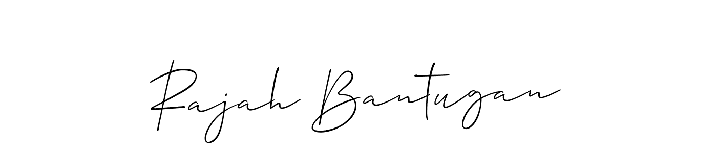 Create a beautiful signature design for name Rajah Bantugan. With this signature (Allison_Script) fonts, you can make a handwritten signature for free. Rajah Bantugan signature style 2 images and pictures png