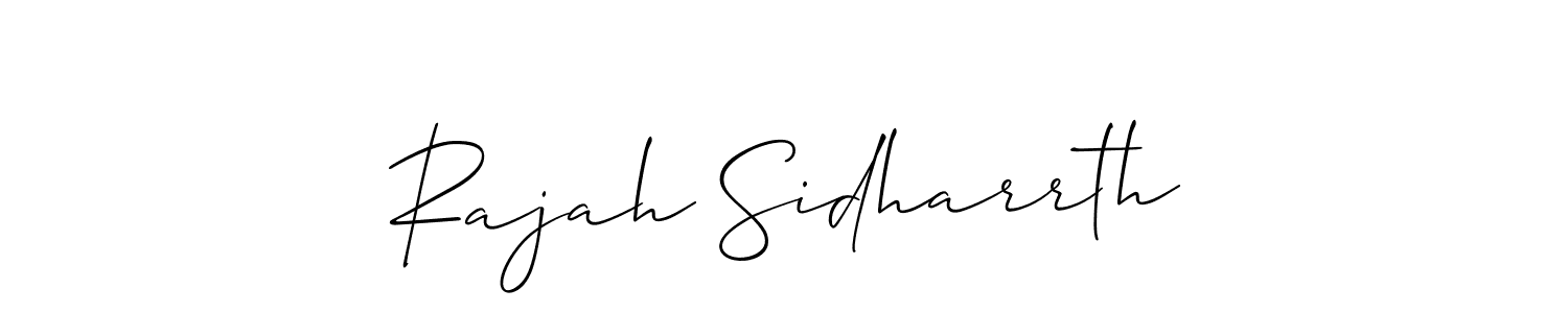 if you are searching for the best signature style for your name Rajah Sidharrth. so please give up your signature search. here we have designed multiple signature styles  using Allison_Script. Rajah Sidharrth signature style 2 images and pictures png