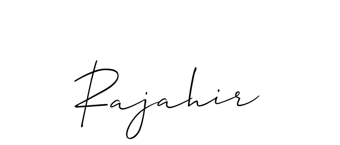 Also we have Rajahir name is the best signature style. Create professional handwritten signature collection using Allison_Script autograph style. Rajahir signature style 2 images and pictures png