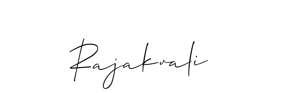 Use a signature maker to create a handwritten signature online. With this signature software, you can design (Allison_Script) your own signature for name Rajakvali. Rajakvali signature style 2 images and pictures png