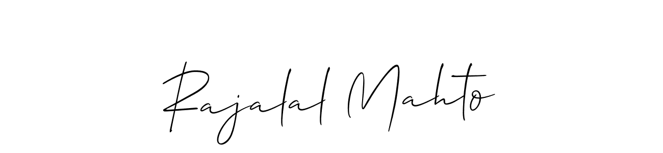 Rajalal Mahto stylish signature style. Best Handwritten Sign (Allison_Script) for my name. Handwritten Signature Collection Ideas for my name Rajalal Mahto. Rajalal Mahto signature style 2 images and pictures png