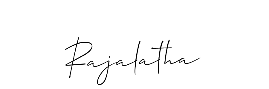 You can use this online signature creator to create a handwritten signature for the name Rajalatha. This is the best online autograph maker. Rajalatha signature style 2 images and pictures png