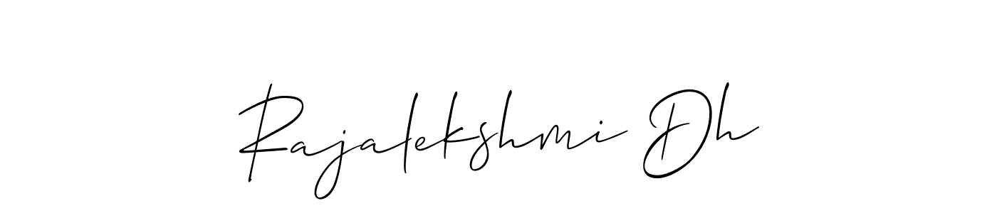 Create a beautiful signature design for name Rajalekshmi Dh. With this signature (Allison_Script) fonts, you can make a handwritten signature for free. Rajalekshmi Dh signature style 2 images and pictures png