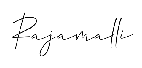 Try this chic Rajamalli handwritten sign style. Using Allison_Script font elements, it gives your name a sleek, memorable identity. Rajamalli signature style 2 images and pictures png