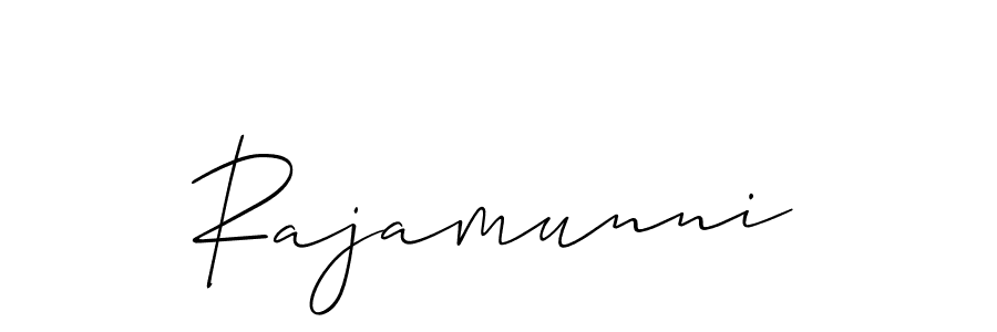 Design your own signature with our free online signature maker. With this signature software, you can create a handwritten (Allison_Script) signature for name Rajamunni. Rajamunni signature style 2 images and pictures png